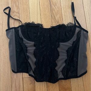 Urban outfitters black corset